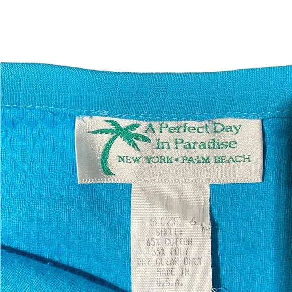 Vintage A Perfect Day In Paradise New York Palm Beach Mini Skirt - Picture 4 of 7